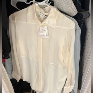 Club monaco white blouse never worn